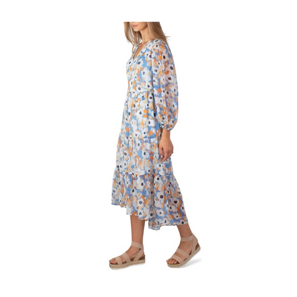 NWT Joie Limited Edition Ladies Printed Maxi Dress L - Picture 3 of 9